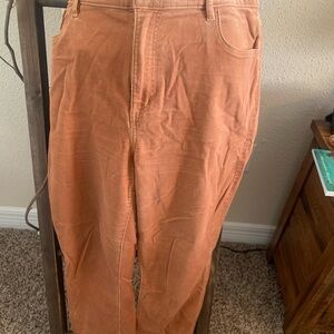 LOFT Orange Trousers Casual Style